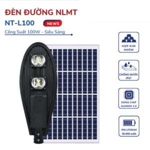 đèn đường năng lượng mặt trời 80w