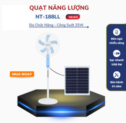 Quạt năng lượng mặt trời